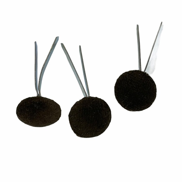 25 Felt Prong Button Decoration Tacks - Picture 3 of 5